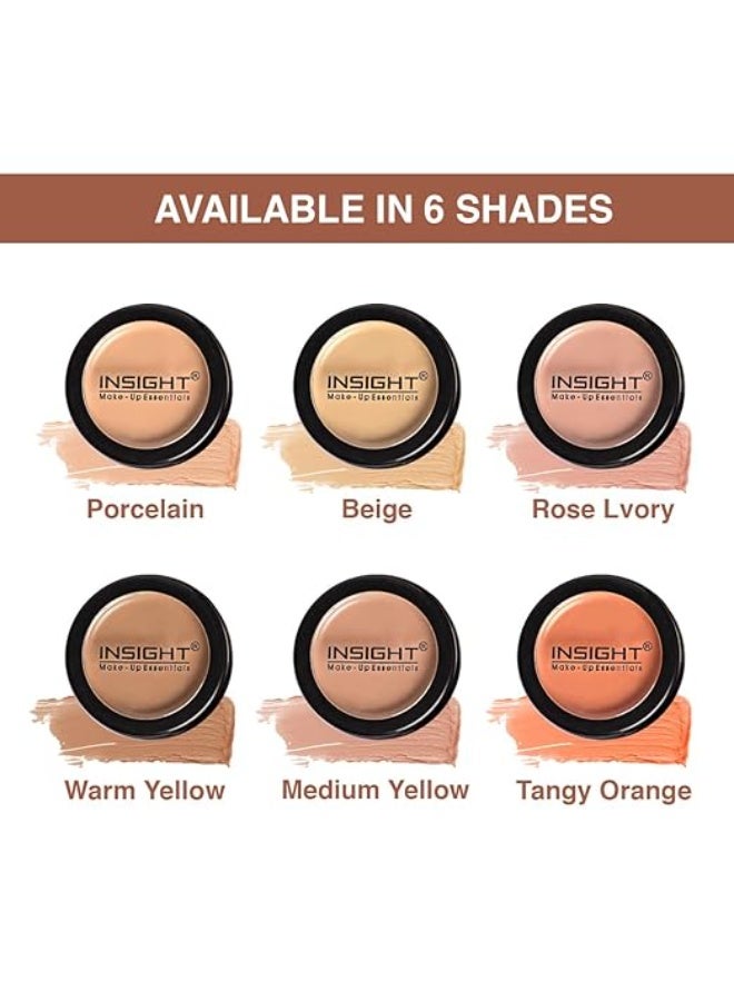 INSIGHT Concealer for All Skin Types | Waterproof & Long Lasting | Buildable Coverage | Easy to Blend | Conceals Pigmentation | Face Makeup |Medium Yellow - 3.5g - Image 2